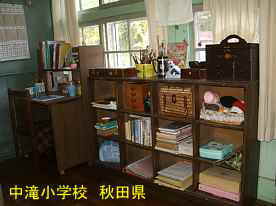 中滝小学校「デイアンドナイト」の撮影セット2、秋田県の木造校舎・廃校