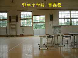野牛小学校・体育館、青森県の木造校舎