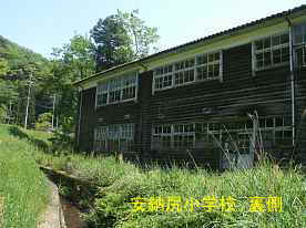阿納尻小学校・裏側2、福井県の木造校舎・廃校