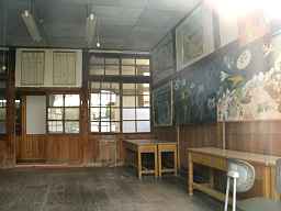 喰丸小学校・教室内部3、木造校舎・廃校、福島県