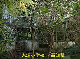 大津小学校・教室の戸、高知県の木造校舎