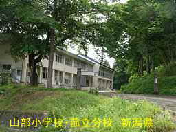 新潟県の廃校「山部小学校・菰立分校」