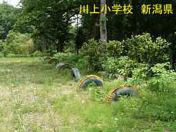 新潟県の廃校・木造校舎「川上小学校」