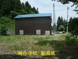 新潟県の廃校・木造校舎「峠小学校」