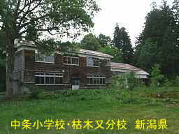 新潟県の木造校舎・廃校「中条小学校・枯木又分校」