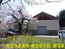 能生水産高校・能生谷分校・道側、新潟県の木造校舎・廃校