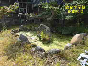 徳合小学校、新潟県の木造校舎・廃校/前庭の池