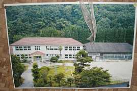 東谷小学校・昔の写真、木造校舎・廃校、大分県