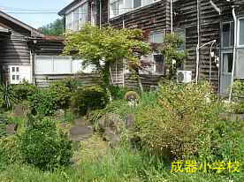 成器小学校・前庭、鳥取県の木造校舎