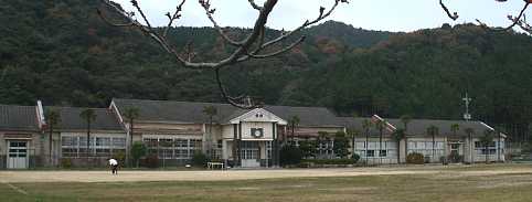 大海島小学校、木造校舎・廃校、山口県