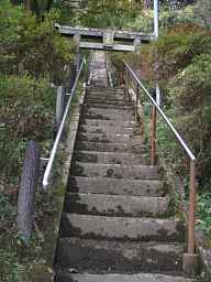 管尾石仏・階段、自転車で巡った九州西国３３観音霊場記