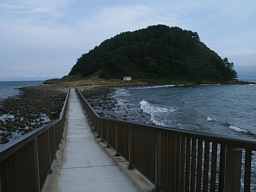 夏泊半島・大島への道、青森観光