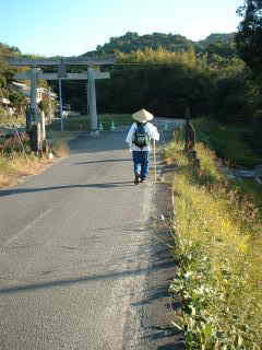 神峯寺へ向かって、四国徒歩遍路