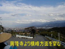 興隆寺より横峰方面を望む