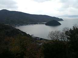 「風穴庵」から見た海、小豆島８８箇所歩き遍路