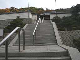 ３３番「長勝寺」本堂への階段、小豆島歩き遍路