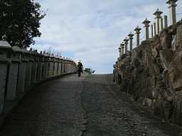 「西ノ瀧」階段、小豆島歩き遍路