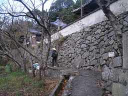 ４３番「浄土寺」石垣、小豆島歩き遍路