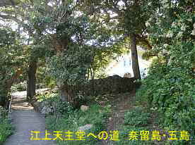 江上天主堂への道、奈留島・五島