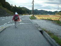 「成川」へ向かって、熊野古道・伊勢路を歩く