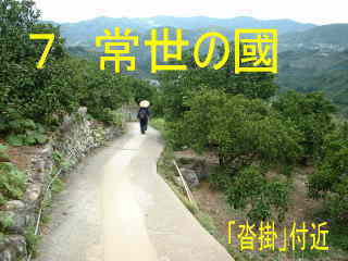 「沓掛」付近、熊野古道・紀伊路を歩く