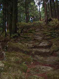 石畳、熊野古道・中辺路・大雲取越えを歩く