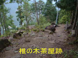 「椎の木茶屋跡」、小雲取越え、熊野古道・中辺路を歩く