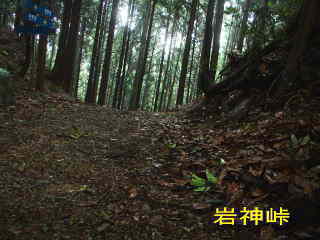 「岩神峠（岩神王子）」、男坂、熊野古道・中辺路を歩く