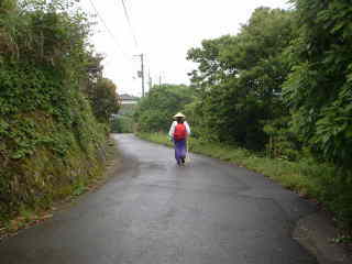 「高原熊野神社」よりの道、熊野古道・中辺路を歩く