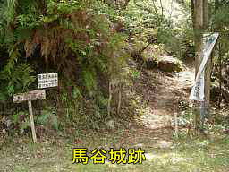 馬谷城跡の分岐、熊野古道・大辺路を歩く