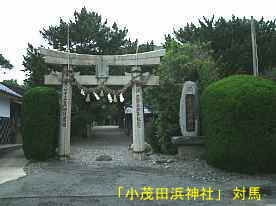 「小茂田浜神社」鳥居、対馬