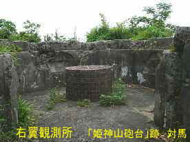 「姫神山砲台」跡・右翼観測所、対馬