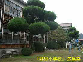 「郷野小学校」百葉箱、広島県の木造校舎・廃校