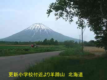 更新小学校付近より羊蹄山・北海道・夢の跡
