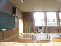 北平田小学校教室、木造校舎・廃校、山形県